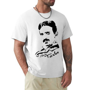 Nikola Tesla Memorial Shirts Men YourSoulPlace.com